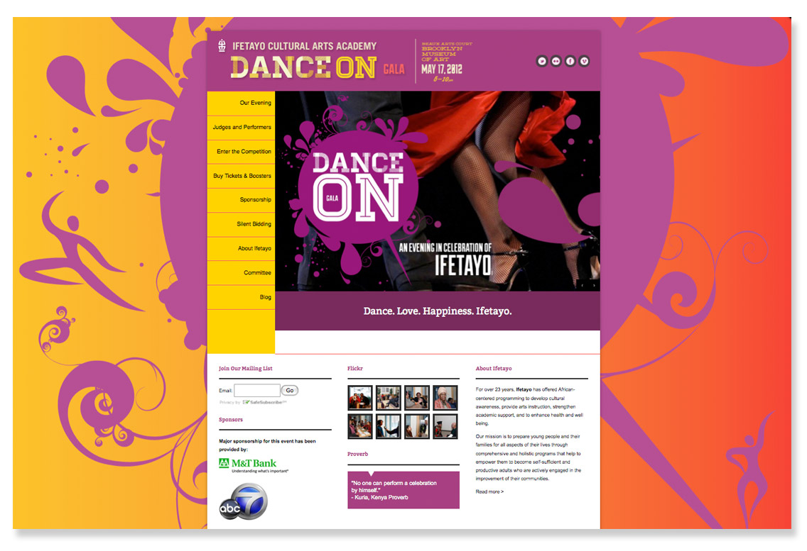 Dance_On Website